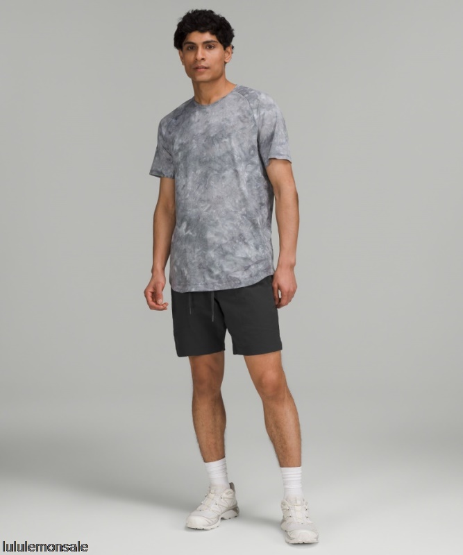 Lululemon Deutschland DELULU832 | Lululemon Deutschland Graphite Grey Bowline Short 8 Stretch Ripstop